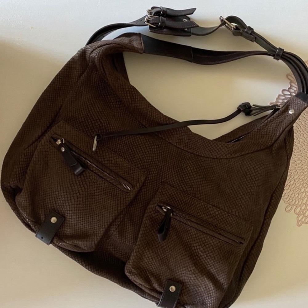 HUGE canvas and leather Furla bag barely used near perfect condition